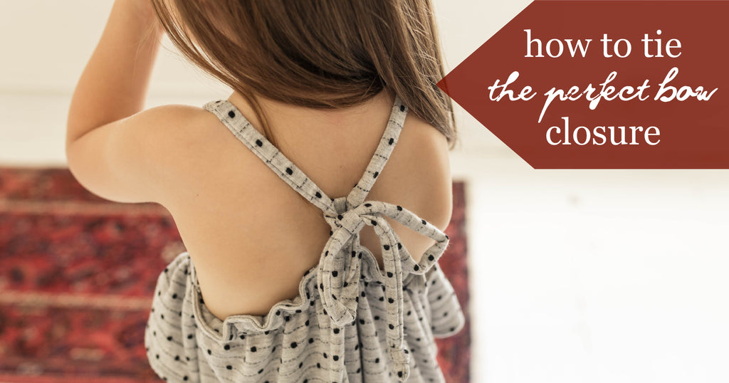 style | how to tie the PERFECT bow closure