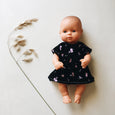 doll | tee dress | dark floral