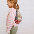 patchwork pack | yellow plaid