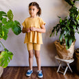 bike shorts | buttercup stripe