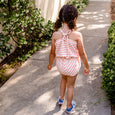 edith romper | adobe stripe