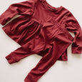 slim leggings | wine