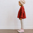slim leggings | oat rib with lace