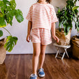 margot tee | adobe stripe