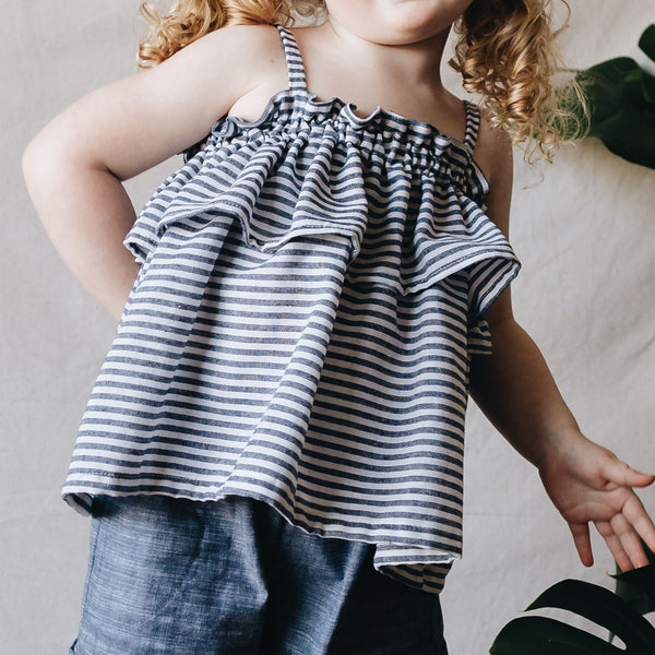 tillie tank | b&w stripe