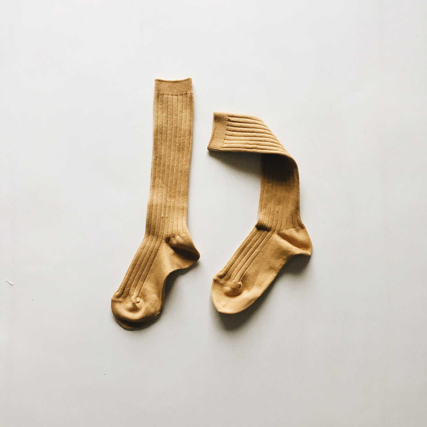 knee high socks | mustard