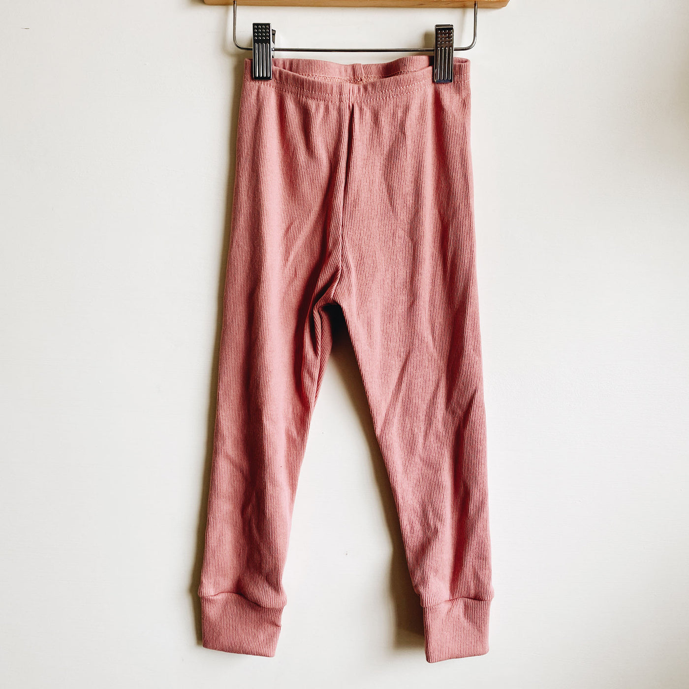 SAMPLE leggings | pink rib | size 3/4y