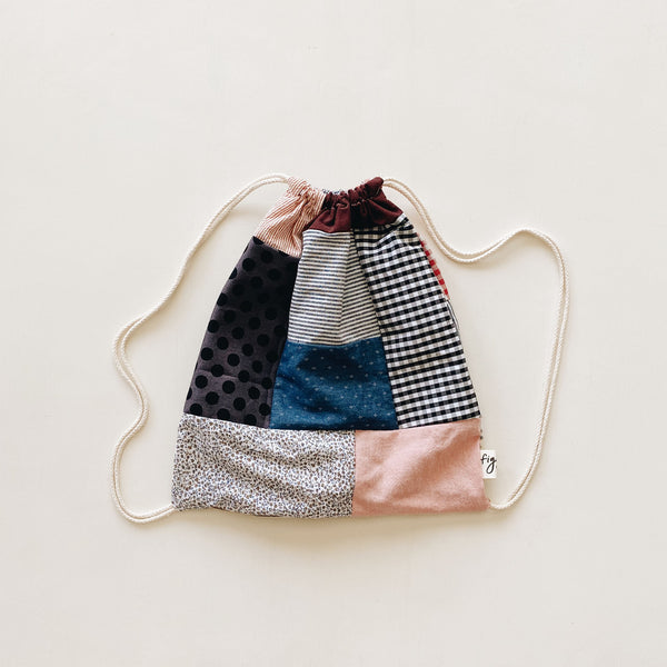 patchwork pack | bw gingham